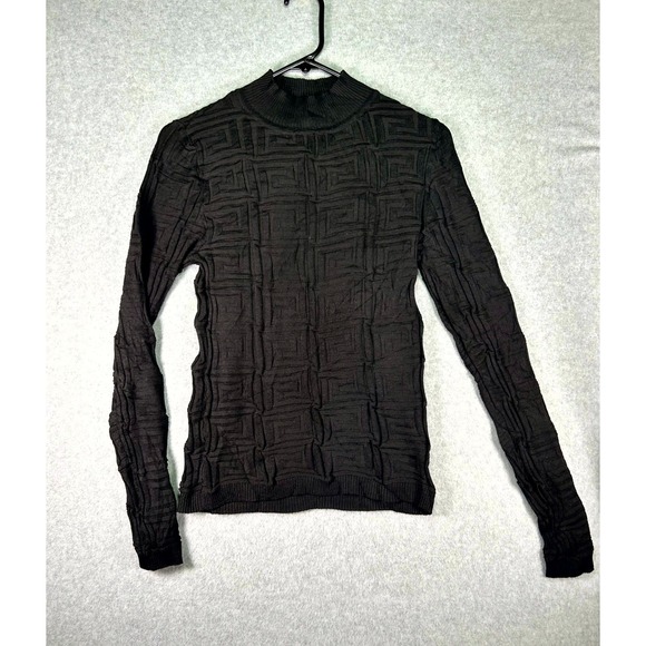 Full Circle Trends Sweaters - Full Circle Trends Women's Small All Over Textured Stretchy Mock Neck Pullover